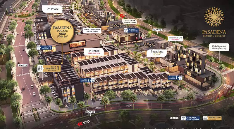 Studio Loft Pasadena Gading Serpong Hadap Jalan Harga 7 Milyaran